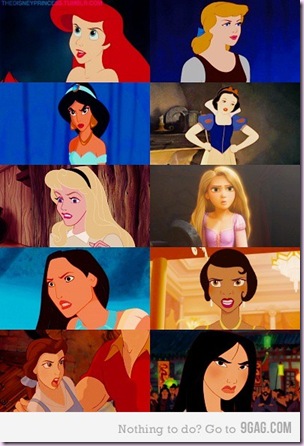 angry face disney princesses
