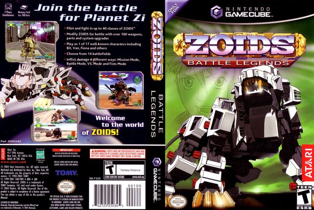 Zoids Battle Legends (U) - Gamecube Games Download | Download Wii ...