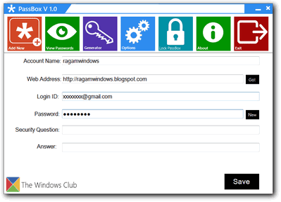 Menyimpan Password