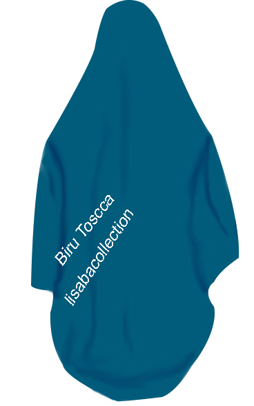 Azzuracollection: Jilbab Segi Empat Warna biru tosca