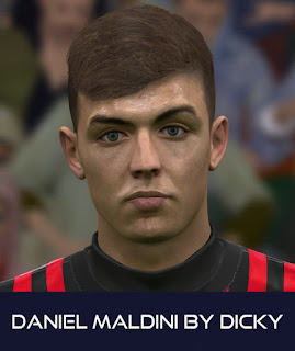 PES 2017 Faces Daniel Maldini by Dicky