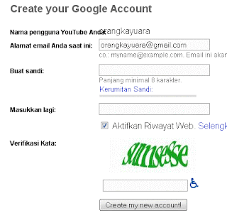 cara membuat akun youtube