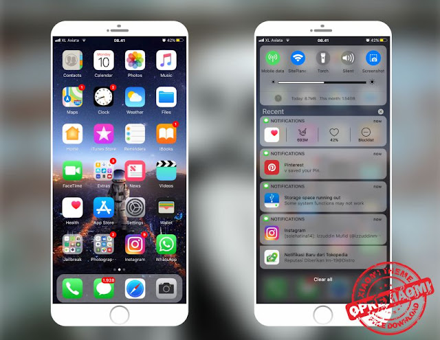 Miui Theme iOS Baper Mtz New Update Untuk Xiaomi Dijamin Mirip iPhone