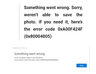 Memperbaiki kesalahan aplikasi Windows 10 Camera 0xA00F424F (0x80004005)