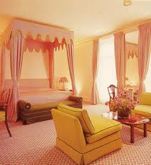 bedroom interior pink color design