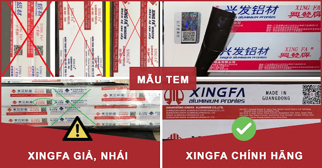 Phân biệt cửa nhôm xingfa chính hãng