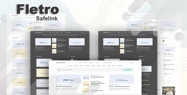  Atualizar modelo de blogger responsivo do Fletro v6.0 Safelink