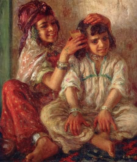 French Orientalist Painter- "Nasreddine Dinet" (1861-1929)