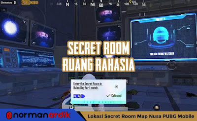 Lokasi Secret Room atau Ruang Rahasia di Map Nusa PUBG Mobile