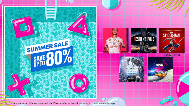 playstation store summer sale 2020 fifa 20 resident evil 3 remake marvel's spider-man monster hunter world: iceborne need for speed heat ps4 sony interactive entertainment