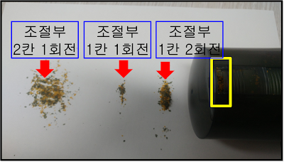 자동 먹이 급여기 AF-2019B 사료량 비교