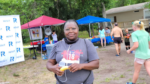 Rhoda Kearse at the RESET 5K fun run in St. Augustine Florida