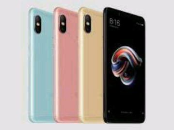 Xiaomi Redmi Note 5 with different color 