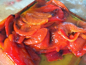 roasted red peppers