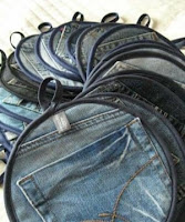 Jeans viejos reciclados