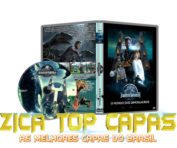 CAPA DO DVD - JURASSIC WORLD - O MUNDO DOS DINOSSAUROS - 2015