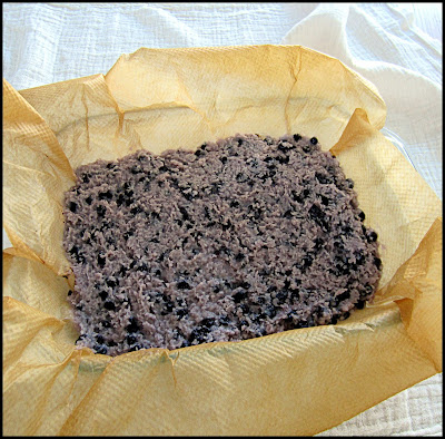 Hors table de Pauline - Pavés au chocolat et aux myrtilles.