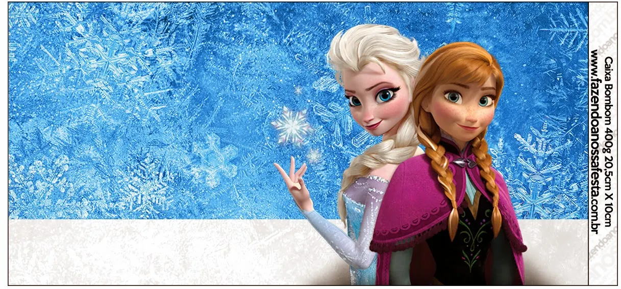 Free Frozen Printable  Invitations, Labels or Cards.