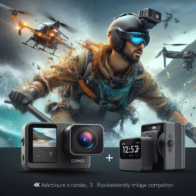 DJI Osmo Action 3 Adventure Combo - 4K Action Camera
