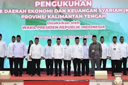 Maruf Amin Hadiri Pengukuhan KDEKS Provinsi Kalimantan Tengah 