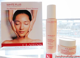 Clarins white plus total luminescent, review Clarins Brightening Hydrating Emulsion, review clarins Smoothing Brightening Night Cream, clarins, beauty, skincare