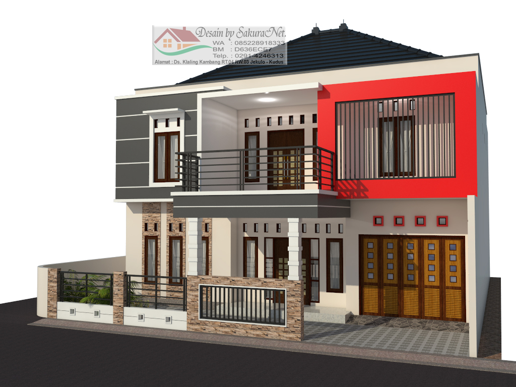 Desain 3D Rumah By SakuraNet Desain Rumah Minimalis 13x17