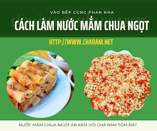 Cách làm nước mắm chua ngọt ăn kèm với chả ram tôm đất