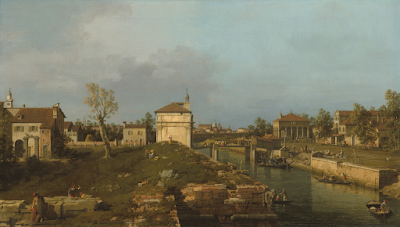 The Porta Portello, Padua (1741) painting Canaletto