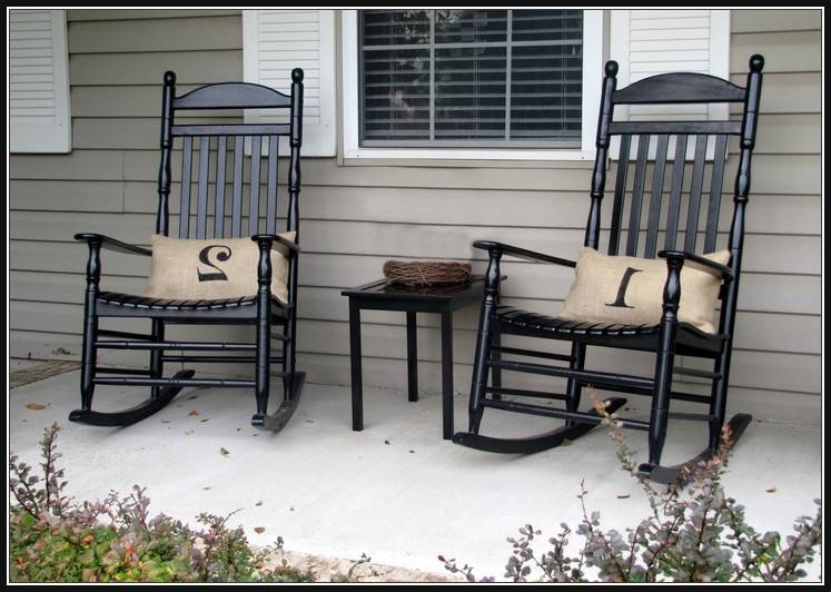 home depot rocking chairs black