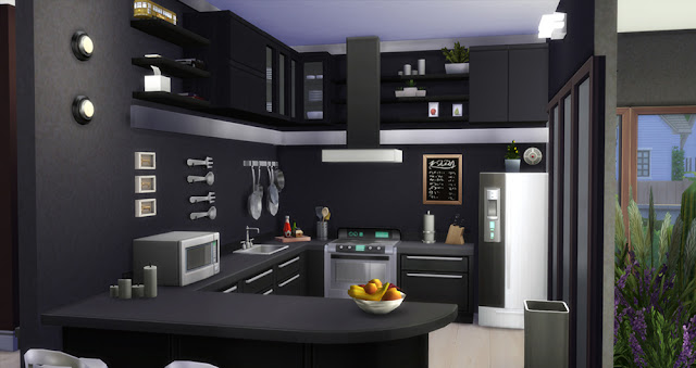 Dark-themed Kitchen