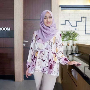 Tunik Nui Abstrak Top Blouse