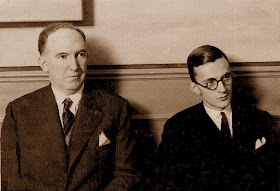 Los ajedrecistas Manuel Golmayo y el Dr. Ramón Rey Ardid en 1930
