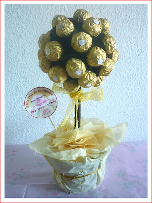 Topiario bombones ferrero rocher