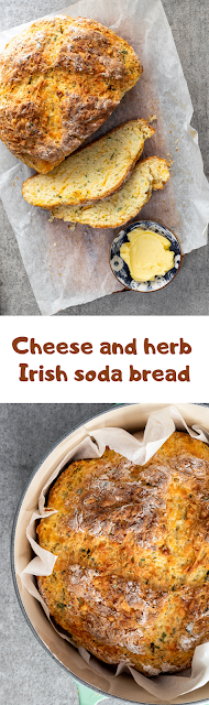 Cheese and herb Irish soda bread