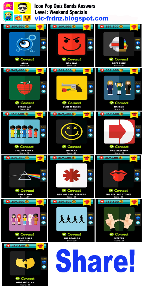 Icon Pop Quiz Bands