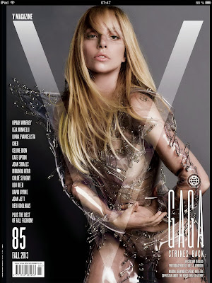 Lady Gaga goes topless for V Magazine Fall 2013 photoshoot