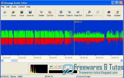 Shuangs Audio Editor : un éditeur audio gratuit