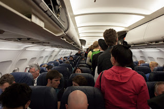 passengers on an airplane