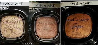 Wet & Wild FERGIE To Reflect shimmer: Hollywood Boulevard, Rose Golden Goddess, Carnaval in Rio bronzer