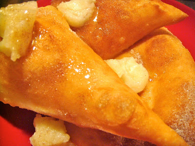 Sopaipillas with cinnamon-sugar and honey butter