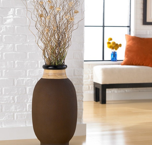 Desain Vas Bunga Lantai untuk Mempercantik Ruang Tamu  Rancangan 