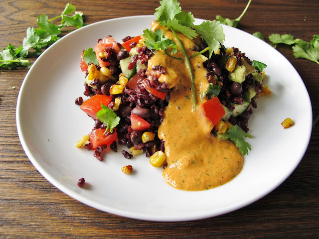 Black Rice and Bean Salad 