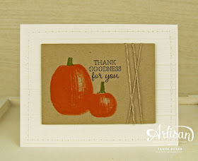 Gourd Goodness from Stampin' Up! creates beautifully layered images in a snap! ~ Tanya Boser for the 2017 Artisan Design Team