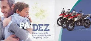 Promoção Shopping União Dia dos Pais 2019 - 3 Motos BMW