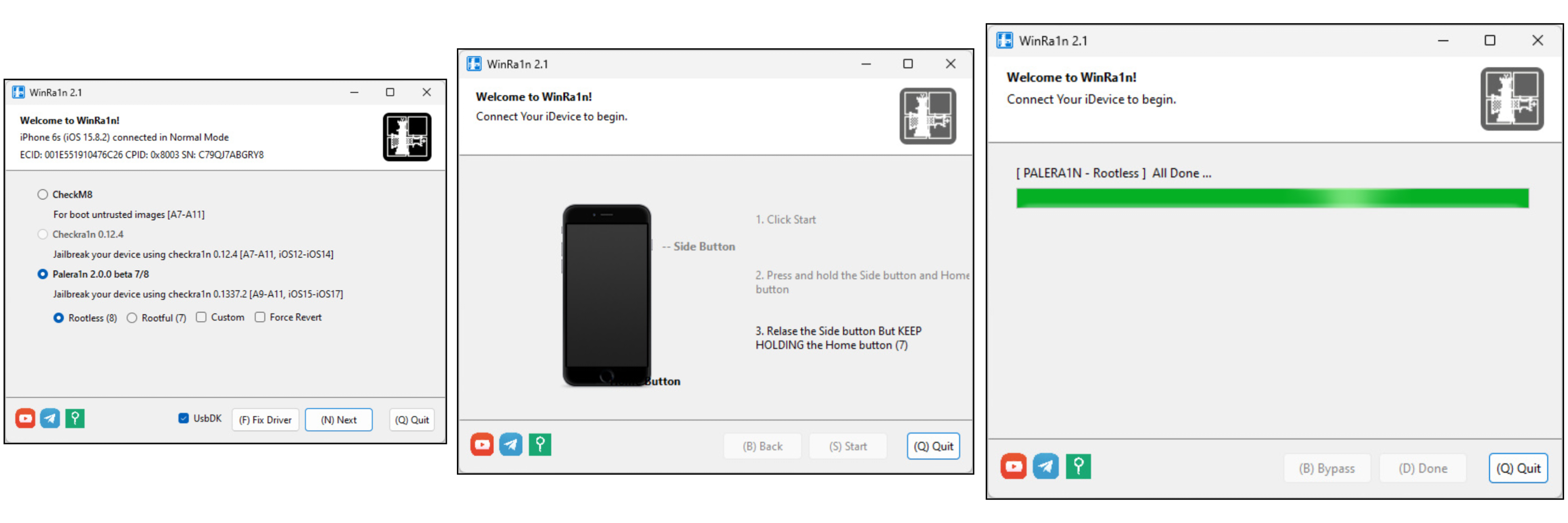 WinRa1n Jailbreak Tool for Windows