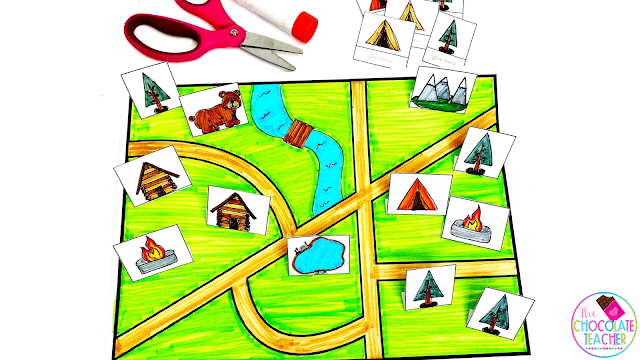 Your students will love practicing map skills with this fun activity sure to be a crowd pleaser when included in your camping themed classroom activities.