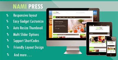 Download Nami Press premium responsive blogger template for free.