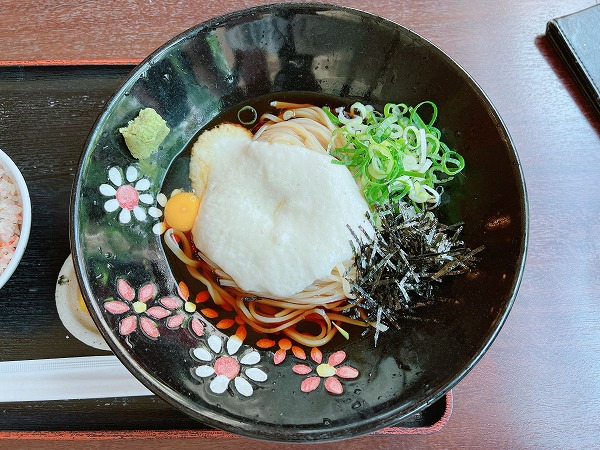 大阪うどん 明日喜の山かけうどん