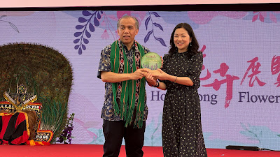 Penampilan Seni dan Budaya Indonesia mencuri perhatian di Hong Kong Flower Show 2024