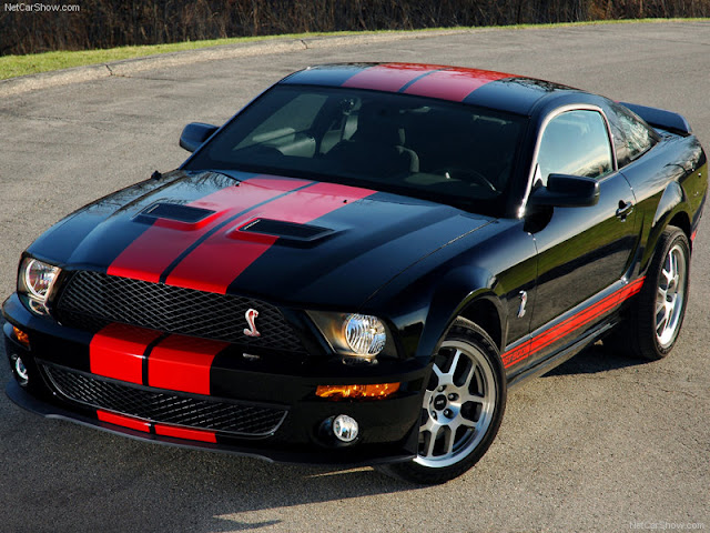 Ford Mustang Shelby GT500 Red Stripe Wallpapers